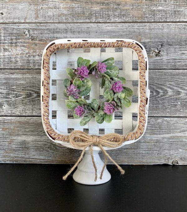 Easter mini tobacco basket wreath