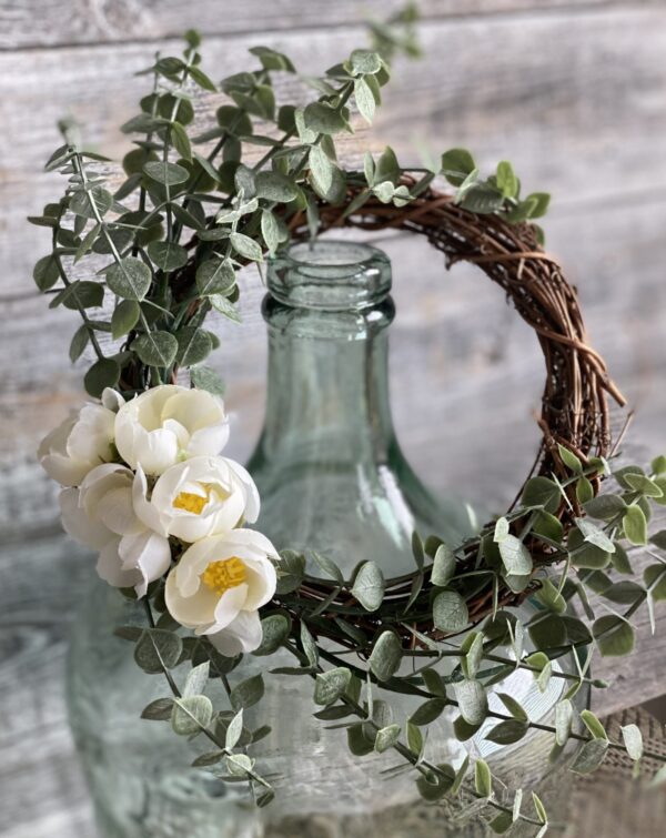 Mini Buttercup Rose Wreath