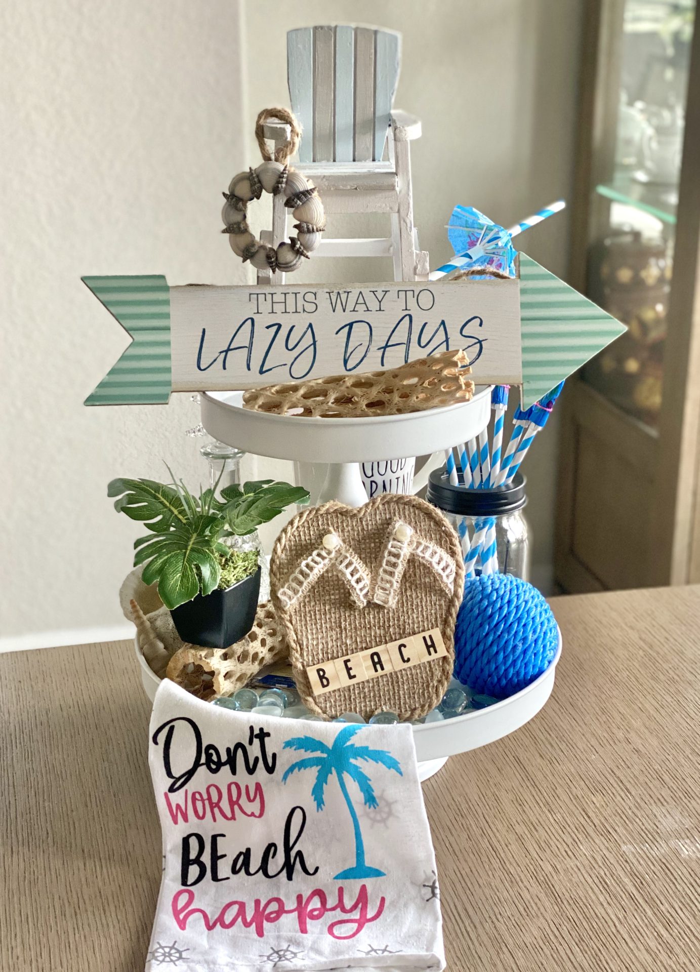 "Don't worry BEach Happy" Decor Set