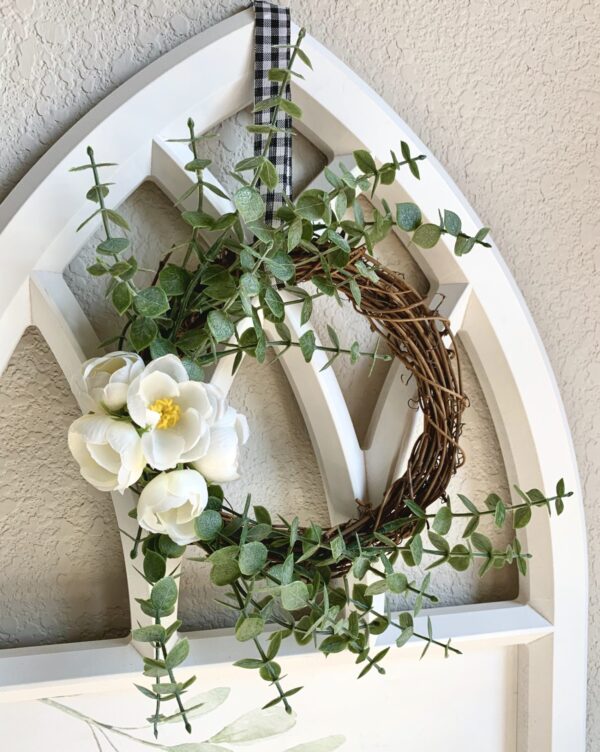 Mini Buttercup Rose Wreath - Image 2