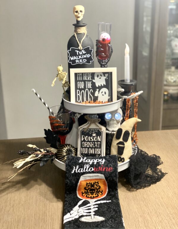 "Happy Hallowine" Decor Set
