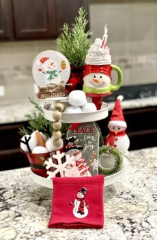 "Snowman" Decor Set