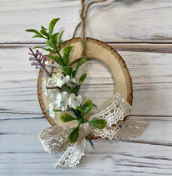 Mini wood wreath - Image 2